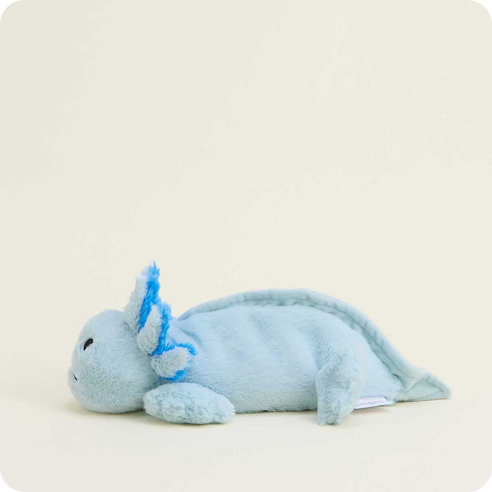 Image 97: Microwavable Blue Axolotl Heating Pad Warmies Junior