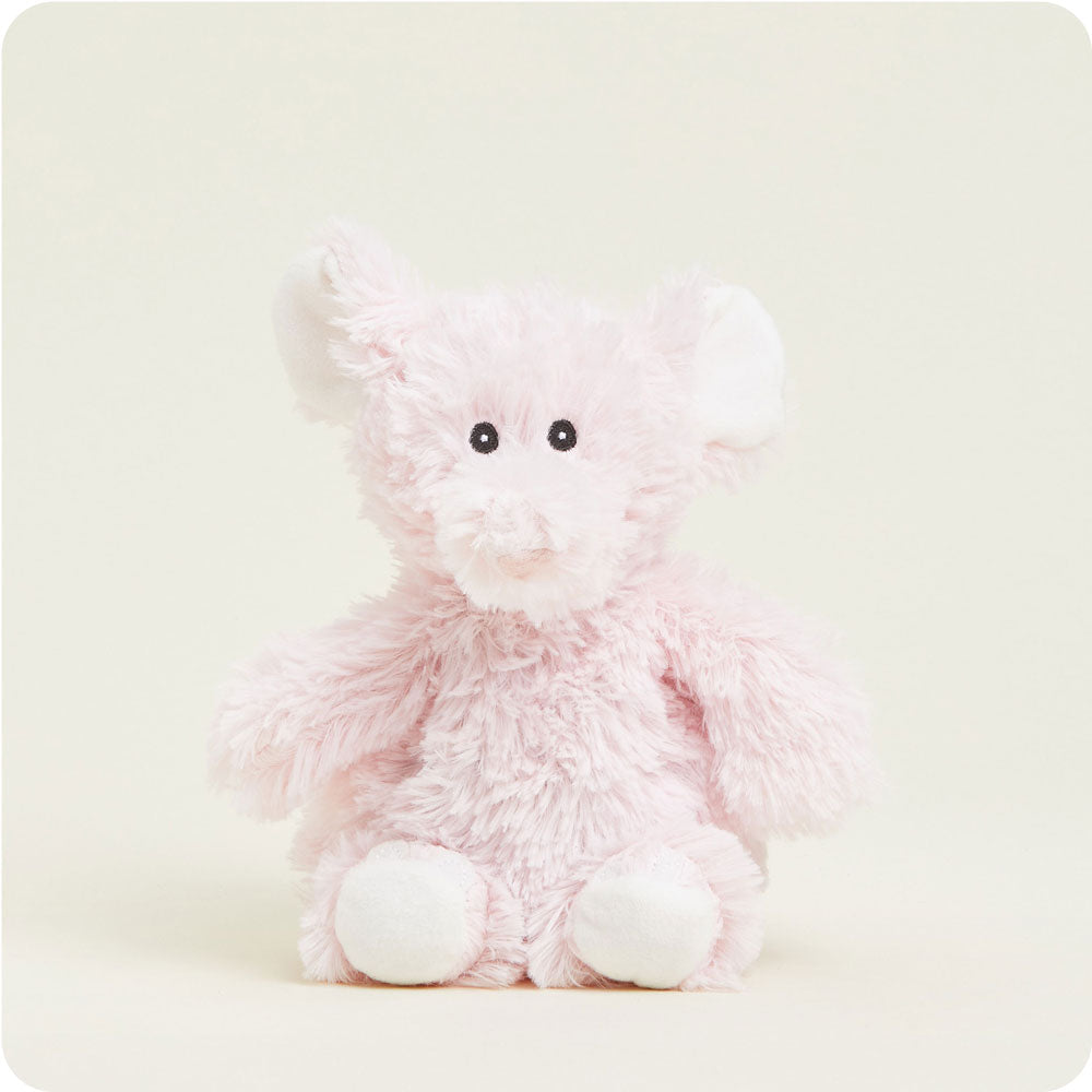 Image 95: Microwavable Pink Elephant Stuffed Animal Warmies Junior