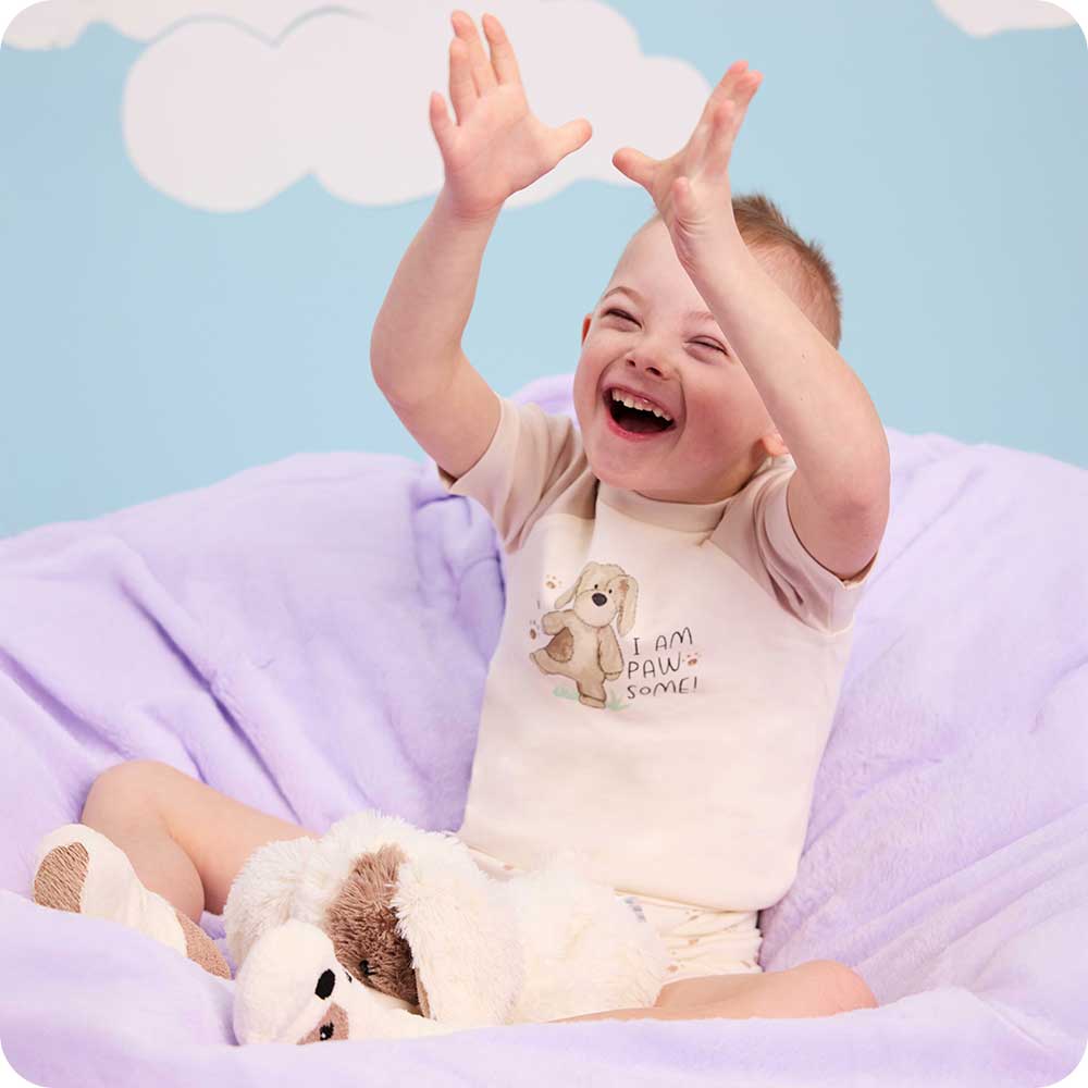 Image 87: Warmies Puppy Shorties Pajamas | Soft and Warm