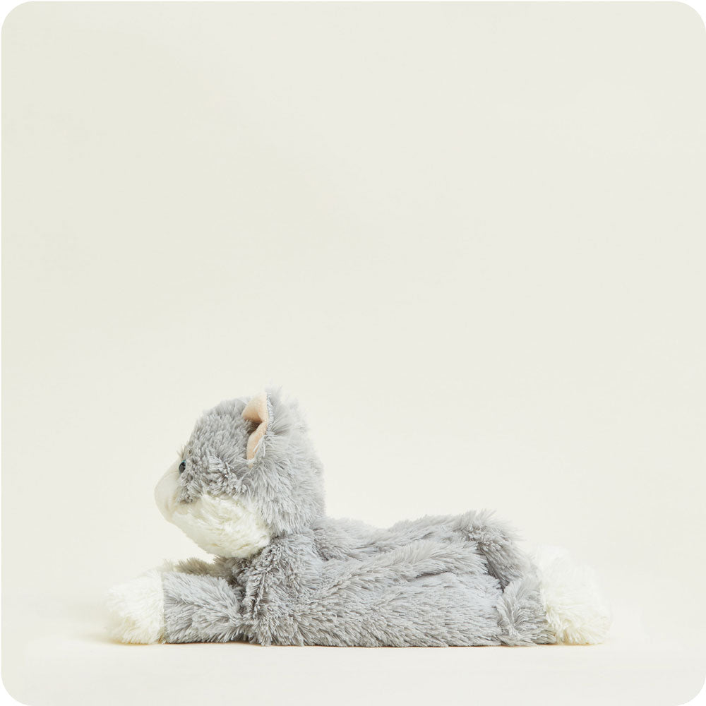 Image 97: Microwavable Laying Down Gray Cat