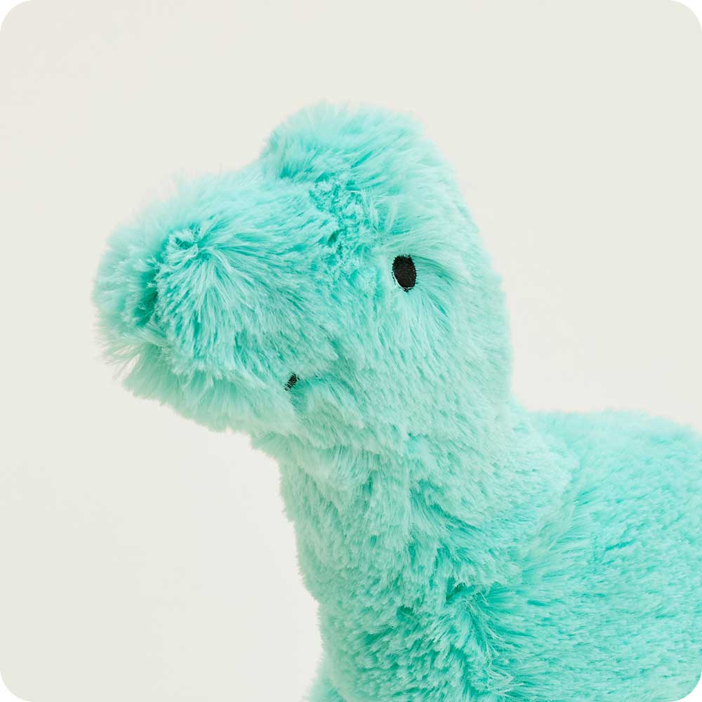 Image 94: Teal Long Neck Dinosaur Stuffed Animal Warmies
