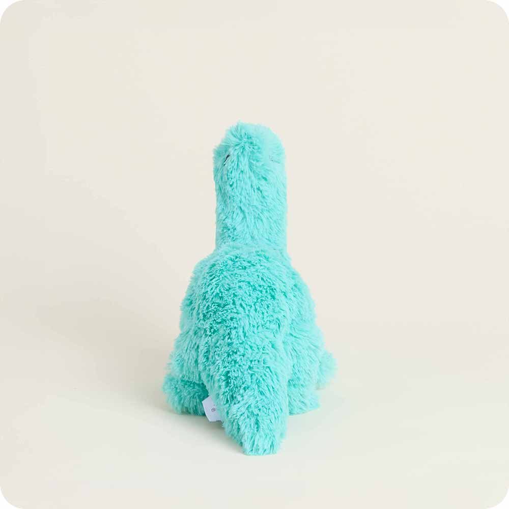 Image 102: Heated Teal Long Neck Dinosaur Plush Warmies Junior