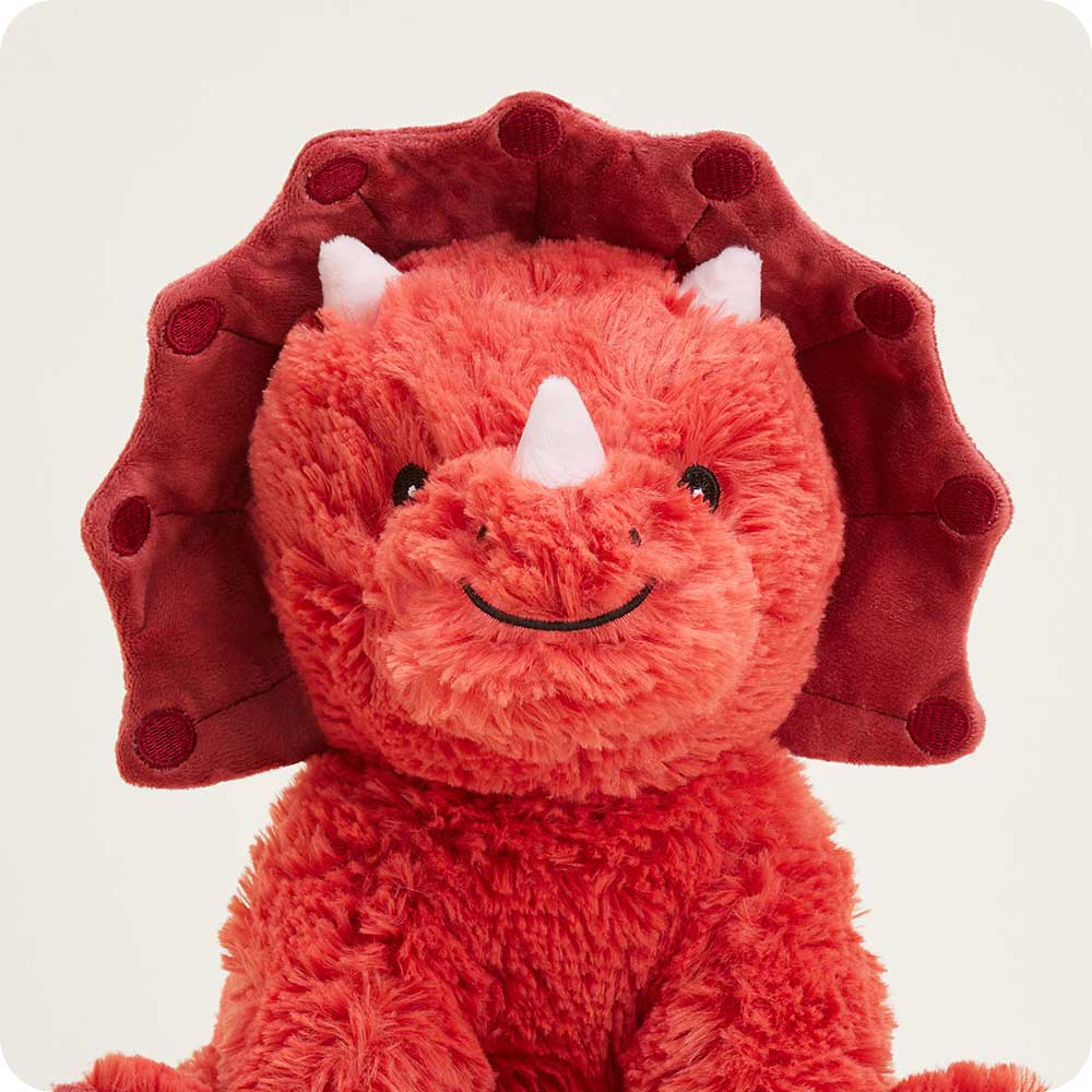 Image 105: Red Triceratops Stuffed Animal Warmies