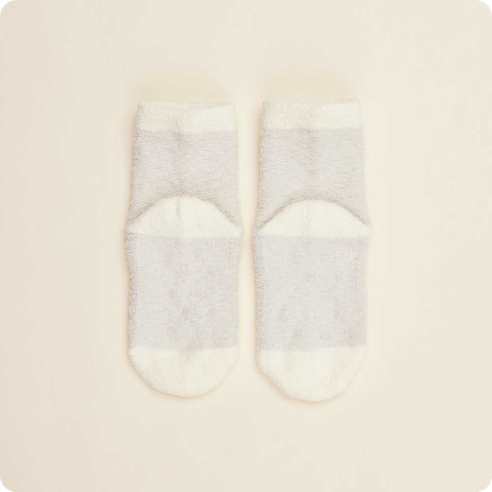 Image 119: Marshmallow Bear Crew Socks - Warmies USA