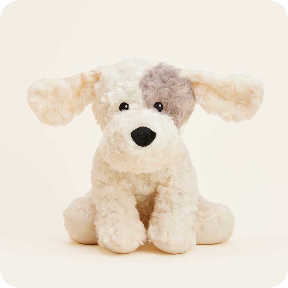 Image 95: Microwavable Patch Curly Dog Warmies - Warmies USA
