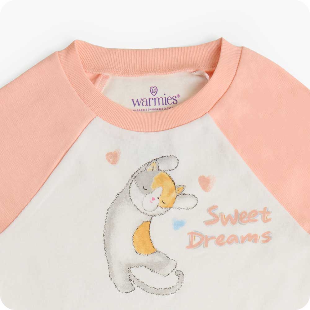 Image 90: Calico Cat Pajama Set for Children - Warmies