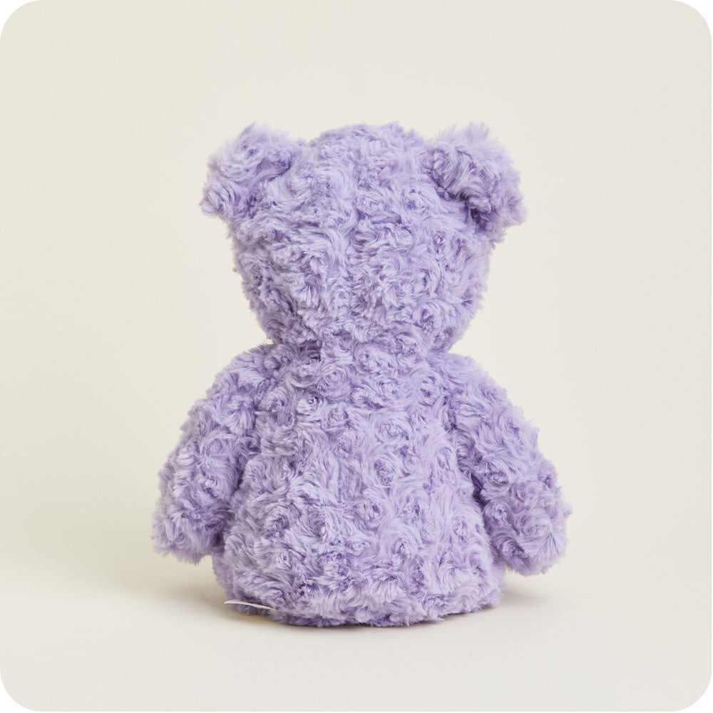 Image 104: Heated Purple Curly Bear Plush Warmies