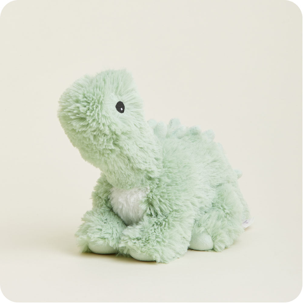 Image 98: Microwavable Green Long Neck Dinosaur Stuffed Animal Warmies